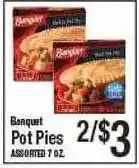 Western Beef Banquet pot pies offer