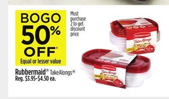 Dollar General Rubbermaid® takealongs® offer