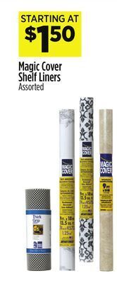 Dollar General Magic cover shelf liners offer