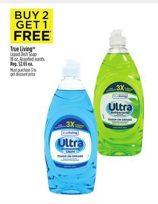 Dollar General True living™ liquid dish soap offer