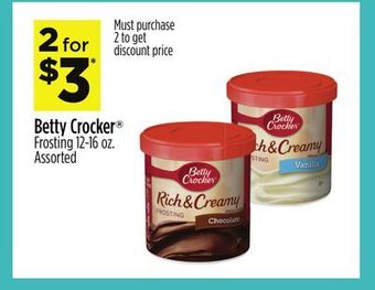 Dollar General Betty crocker® frosting offer