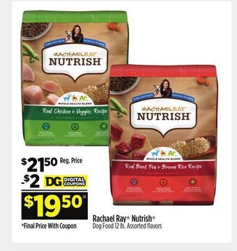 Dollar General Rachael ray® nutrish® dog food offer