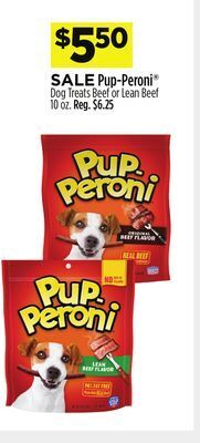 Dollar General Pup-peroni® dog treats beef or lean beef offer