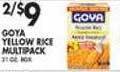 Met Foodmarkets Goya yellow rice multipack offer