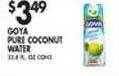 Met Foodmarkets Goya pure coconut water offer
