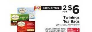 ShopRite Twinings tea bags offer