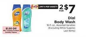 ShopRite Dial body wash offer