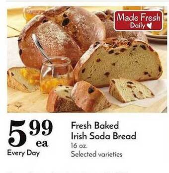 Food Pavilion Fresh baked irish soda bread offer