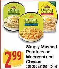 Amigos United Simply mashed potatoes or macaroni and cheese offer