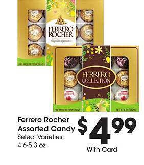 Ferrero rocher assorted candy