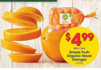 Metro Market Simple truth organic navel oranges offer