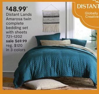 JC Penney Distant lands amarosa twin complete bedding set with sheets offer