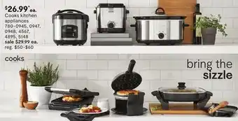 JC Penney Cooks kitchen appliances offer