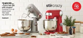 JC Penney Cuisinart 5.5-qt. stand mixer offer