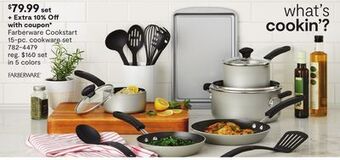 JC Penney Farberware cookstart 15-pc. cookware set offer
