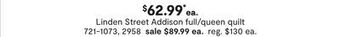 JC Penney Linden street addison full/queen quilt offer