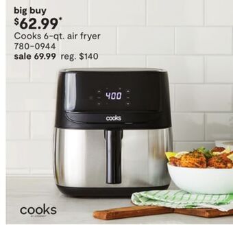 JC Penney Cooks 6-qt. air fryer offer