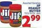 Bravo Supermarkets Jif peanut butter offer