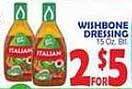 Bravo Supermarkets Wishbone dressing offer