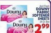 Bravo Supermarkets Downy fabric softener sheets offer
