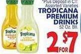 Bravo Supermarkets Tropicana premium drinks offer