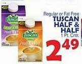 Bravo Supermarkets Tuscan half & half offer