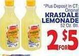 Bravo Supermarkets Krasdale lemonade offer