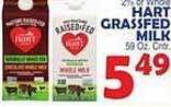 Bravo Supermarkets Hart grassfed milk offer