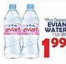 Bravo Supermarkets Evian water offer