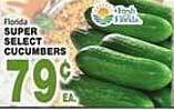 Bravo Supermarkets Super select cucumbers offer