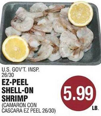 Carnicerias Jimenez Ez-peel shell-on shrimp offer
