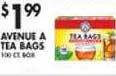 Met Foodmarkets Avenue a tea bags offer