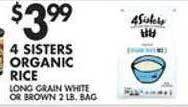 Met Foodmarkets 4 sisters organic rice offer