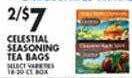 Met Foodmarkets Celestial seasoning tea bags offer
