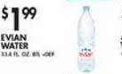 Met Foodmarkets Evian water offer