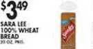 Met Foodmarkets Sara lee 100% wheat bread offer