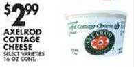 Met Foodmarkets Axelrod cottage cheese offer