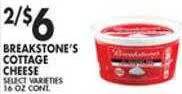 Met Foodmarkets Breakstone's cottage cheese offer