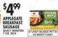 Applegate breakfast sausage