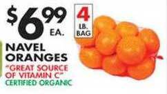Met Foodmarkets Navel oranges offer