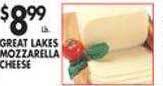 Met Foodmarkets Great lakes mozzarella cheese offer
