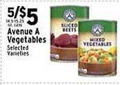Met Foodmarkets Avenue a vegetables offer