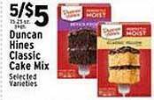 Duncan hines classic cake mix