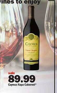 Meijer Caymus napa cabernet offer