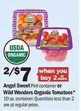 Meijer Angel sweet or wild wonders organic tomatoes offer
