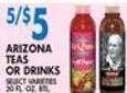 Associated Arizona teas or drinks offer