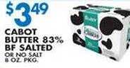 Associated Cabot butter 83% bf salted offer