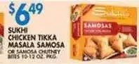 Associated Sukhi chicken tikka masala samosa offer