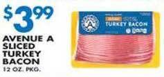 Associated Avenue a sliced turkey bacon offer