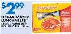 Associated Oscar mayer lunchables offer